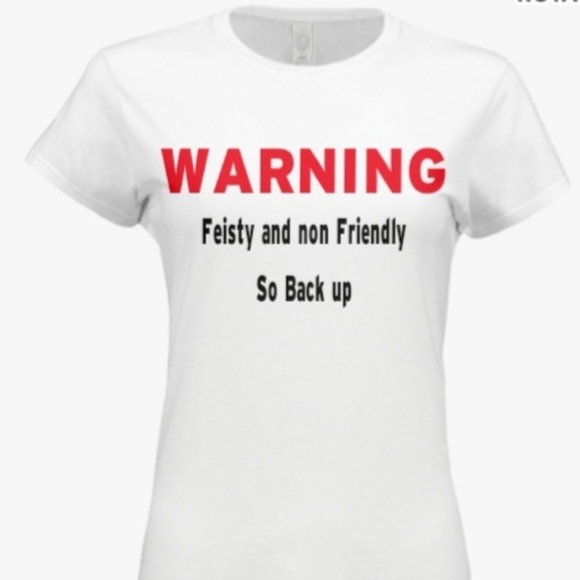 popula clothing Tops - WARNING tshirt